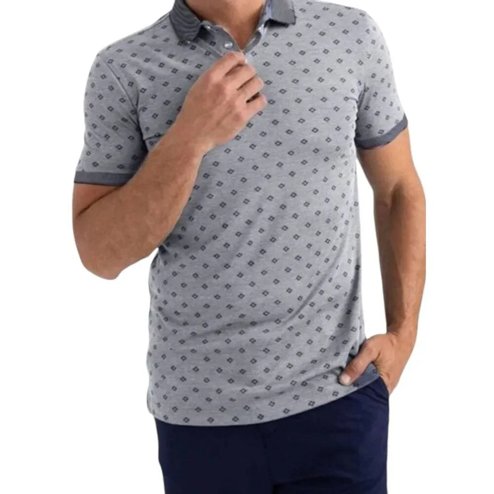 BANANA REPUBLIC Organically Grown Cotton Printed Polo Size Medium